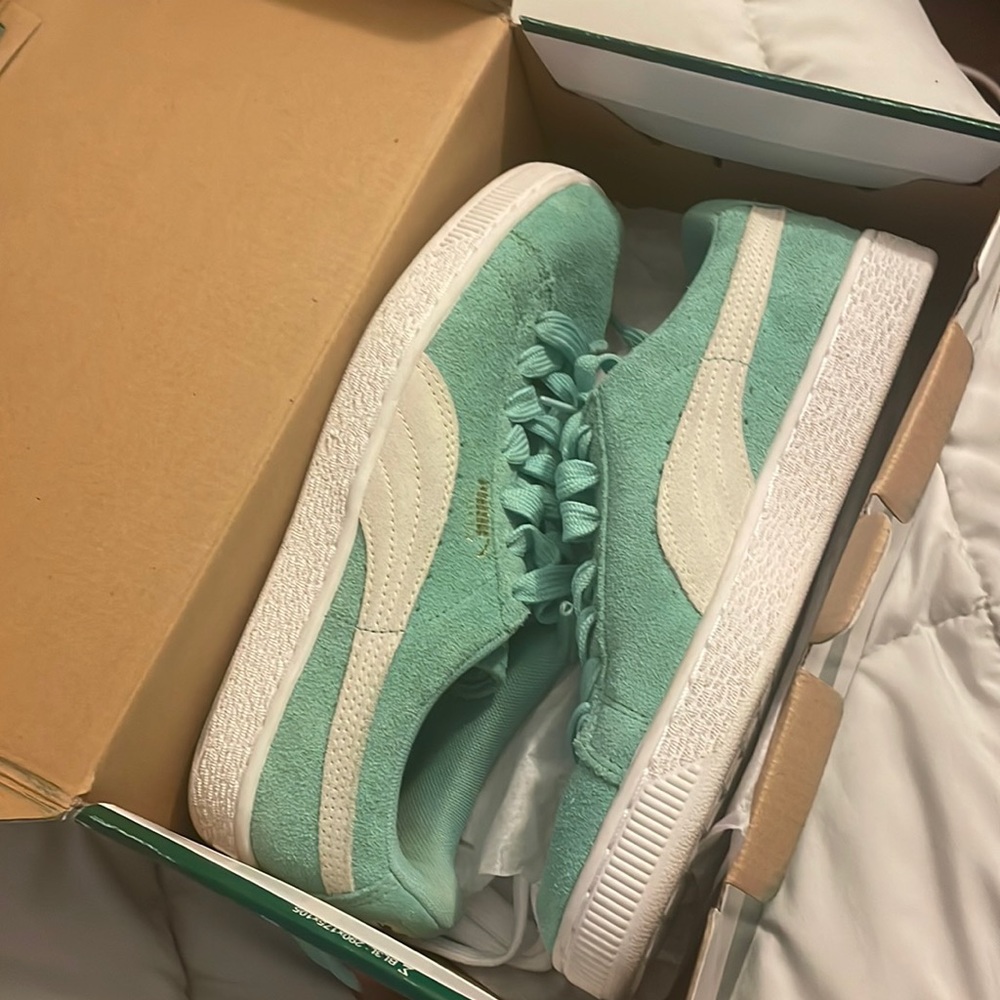 Tiffany blue pumas